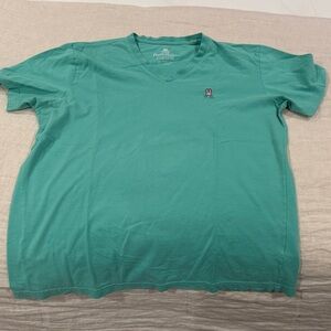 Light Green Psycho Bunny V Neck Tee (Size 5)